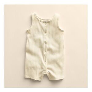 Lauren Conrad Little & Co Organic Tank Romper Sleeveless Birch 18 months